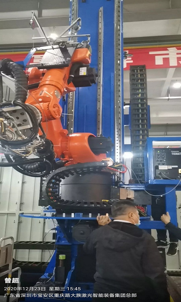 博揚工程師前往大族激光，探討亞特蘭齒條項目