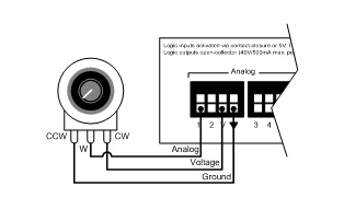 如何將電位器連接到電壓控制，通用電位器箱的接線連接？